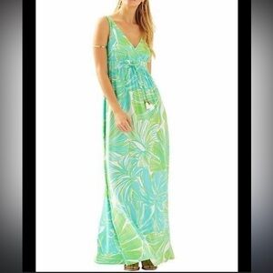 Lilly Pulitzer Tropical Green and Blue Dress